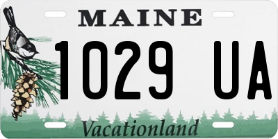 ME license plate 1029UA