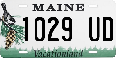 ME license plate 1029UD