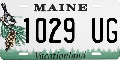 ME license plate 1029UG