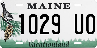 ME license plate 1029UO