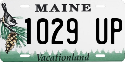ME license plate 1029UP