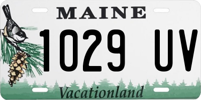 ME license plate 1029UV