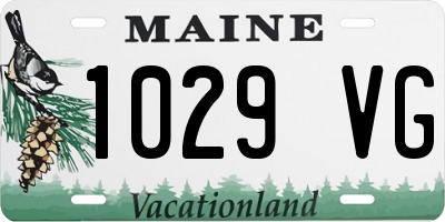 ME license plate 1029VG