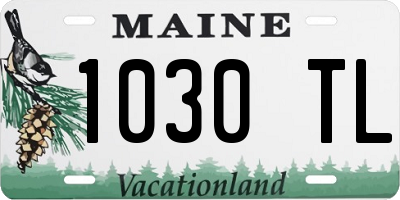 ME license plate 1030TL