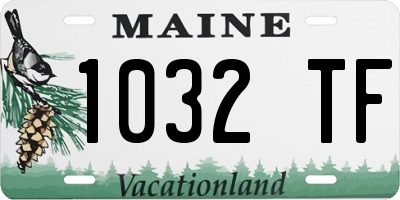 ME license plate 1032TF