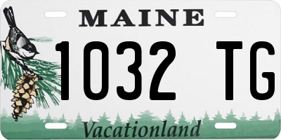 ME license plate 1032TG