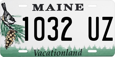 ME license plate 1032UZ