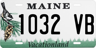 ME license plate 1032VB
