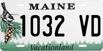 ME license plate 1032VD