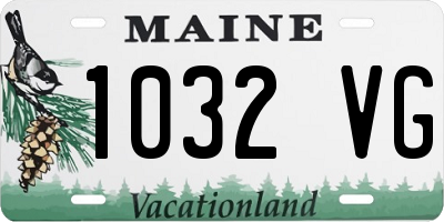 ME license plate 1032VG