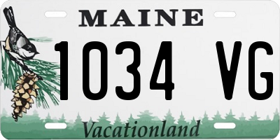 ME license plate 1034VG