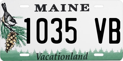 ME license plate 1035VB