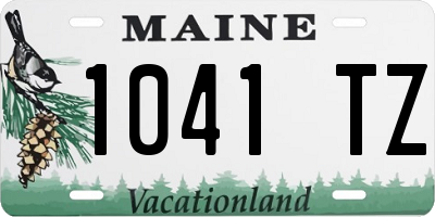 ME license plate 1041TZ