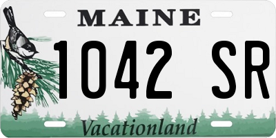 ME license plate 1042SR