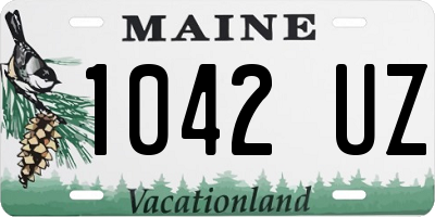 ME license plate 1042UZ