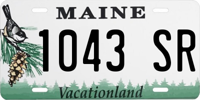 ME license plate 1043SR