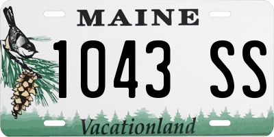 ME license plate 1043SS