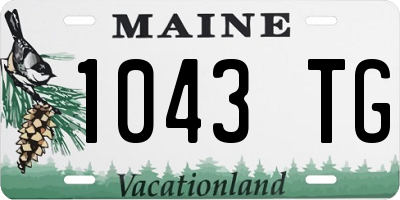 ME license plate 1043TG