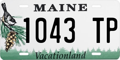 ME license plate 1043TP