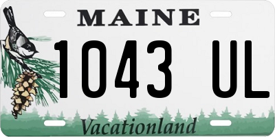 ME license plate 1043UL