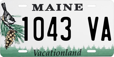 ME license plate 1043VA