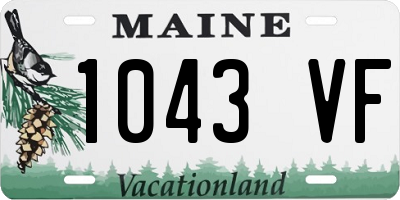 ME license plate 1043VF