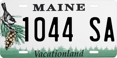 ME license plate 1044SA