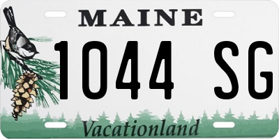 ME license plate 1044SG