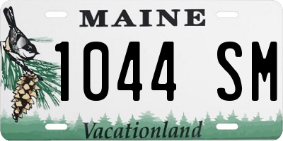 ME license plate 1044SM