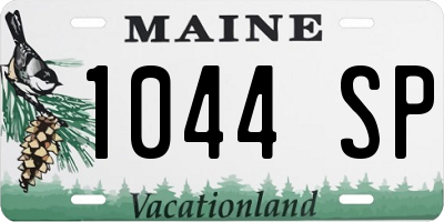 ME license plate 1044SP
