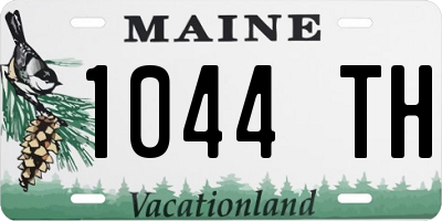 ME license plate 1044TH