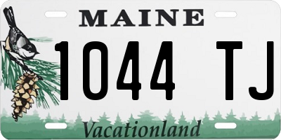 ME license plate 1044TJ