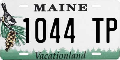 ME license plate 1044TP