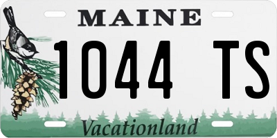 ME license plate 1044TS