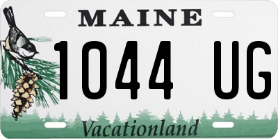 ME license plate 1044UG