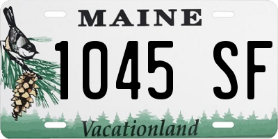 ME license plate 1045SF