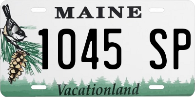 ME license plate 1045SP