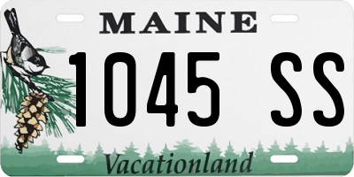 ME license plate 1045SS