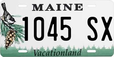 ME license plate 1045SX