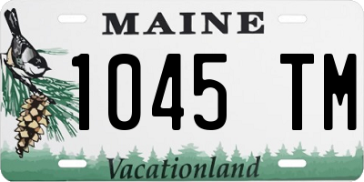 ME license plate 1045TM