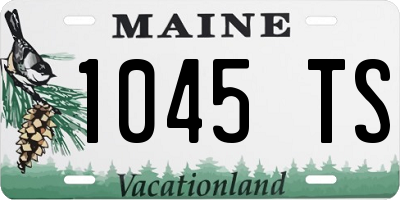 ME license plate 1045TS