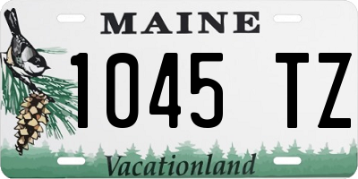 ME license plate 1045TZ