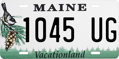 ME license plate 1045UG