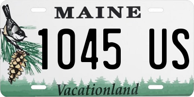 ME license plate 1045US
