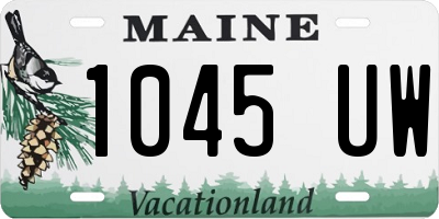 ME license plate 1045UW