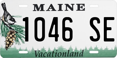 ME license plate 1046SE