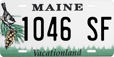 ME license plate 1046SF