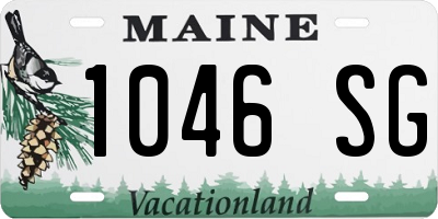 ME license plate 1046SG