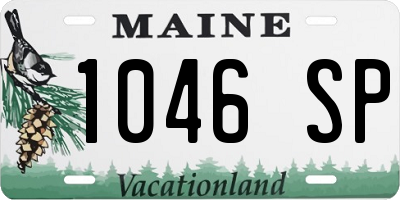 ME license plate 1046SP