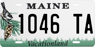 ME license plate 1046TA